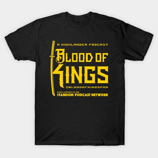 Blood of Kings Yellow T-Shirt by Fandom Podcast Network